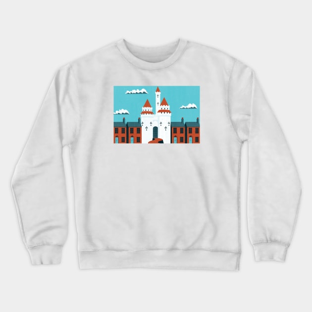 Castle Crewneck Sweatshirt by Neil Webb | Illustrator